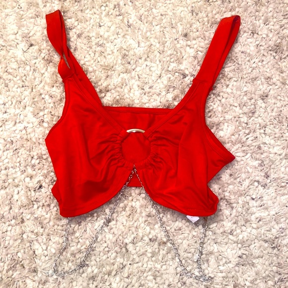 Tops - Red crop top